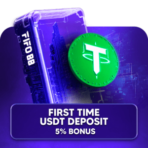 FIFO88 FIRST TIME USDT DEPOSIT 5% BONUS