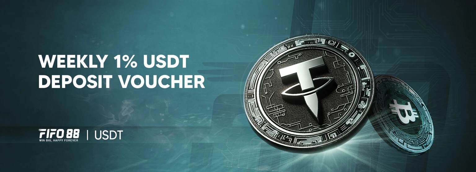 FIFO88 WEEKLY 1% USDT DEPOSIT BONUS